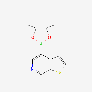 molecular formula C13H16BNO2S B2877307 Thieno[2,3-c]pyridine-4-boronic acid, pinacol ester CAS No. 2230209-53-5