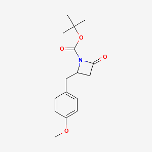 (+/-)-tert-Butyl 2-(4-methoxybenzyl)-4-oxoazetidine-1-carboxylate