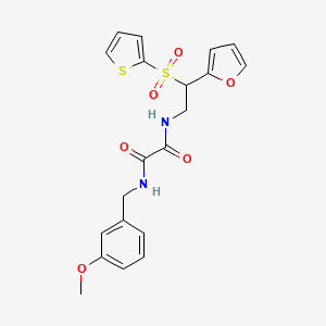 N-[2-(2-furyl)-2-(2-thienylsulfonyl)ethyl]-N'-(3-methoxybenzyl)ethanediamide