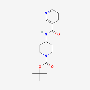 molecular formula C16H23N3O3 B2877340 tert-Butyl 4-(nicotinamido)piperidine-1-carboxylate CAS No. 1233951-99-9