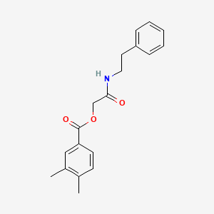 [(2-Phenylethyl)carbamoyl]methyl 3,4-dimethylbenzoate