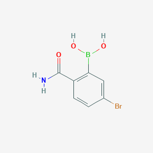 5-Bromo-2-carbamoylphenylboronic acid