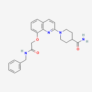 1-(8-(2-(Benzylamino)-2-oxoethoxy)quinolin-2-yl)piperidine-4-carboxamide