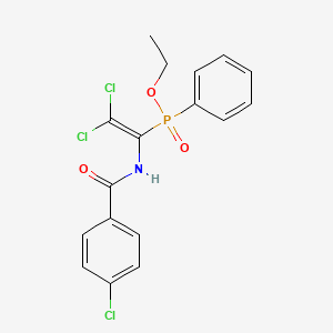 Ethyl (2,2-dichloro-1-(4-chlorobenzamido)vinyl)(phenyl)phosphinate