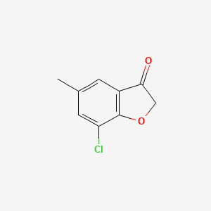 molecular formula C9H7ClO2 B2877386 7-chloro-5-methylbenzofuran-3(2H)-one CAS No. 3261-10-7