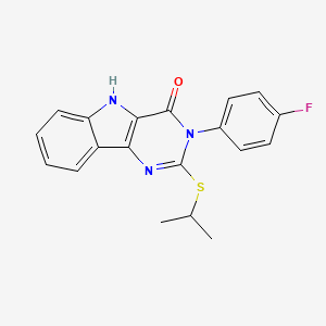 3-(4-fluorophenyl)-2-(isopropylthio)-3H-pyrimido[5,4-b]indol-4(5H)-one