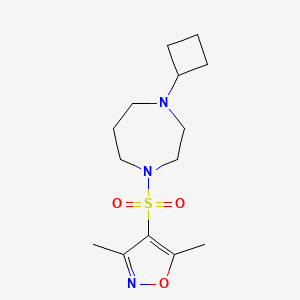 4-((4-Cyclobutyl-1,4-diazepan-1-yl)sulfonyl)-3,5-dimethylisoxazole