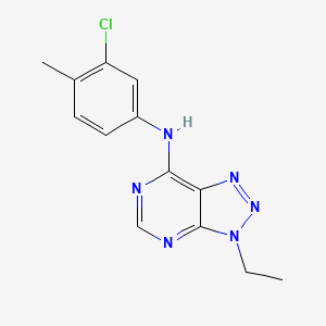 N-(3-chloro-4-methylphenyl)-3-ethyl-3H-[1,2,3]triazolo[4,5-d]pyrimidin-7-amine