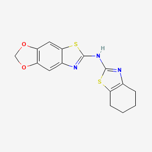 N-(4,5,6,7-tetrahydro-1,3-benzothiazol-2-yl)-[1,3]dioxolo[4,5-f][1,3]benzothiazol-6-amine