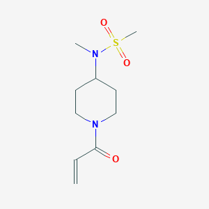 N-Methyl-N-(1-prop-2-enoylpiperidin-4-yl)methanesulfonamide