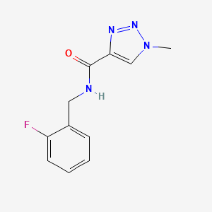 molecular formula C11H11FN4O B2877424 N-(2-fluorobenzyl)-1-methyl-1H-1,2,3-triazole-4-carboxamide CAS No. 1234932-16-1