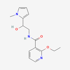 molecular formula C15H19N3O3 B2877431 2-ethoxy-N-(2-hydroxy-2-(1-methyl-1H-pyrrol-2-yl)ethyl)nicotinamide CAS No. 1798488-33-1