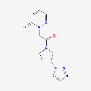 2-(2-(3-(1H-1,2,3-triazol-1-yl)pyrrolidin-1-yl)-2-oxoethyl)pyridazin-3(2H)-one