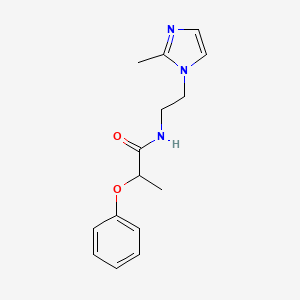 N-(2-(2-methyl-1H-imidazol-1-yl)ethyl)-2-phenoxypropanamide