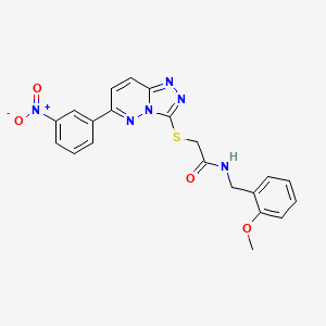 N-(2-methoxybenzyl)-2-((6-(3-nitrophenyl)-[1,2,4]triazolo[4,3-b]pyridazin-3-yl)thio)acetamide
