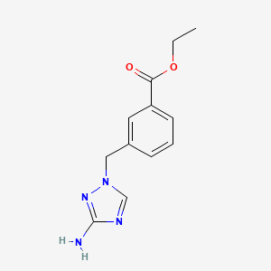 Ethyl 3-[(3-amino-1,2,4-triazol-1-yl)methyl]benzoate