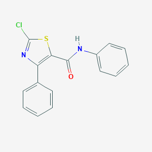 molecular formula C16H11ClN2OS B287747 2-chloro-N,4-diphenyl-1,3-thiazole-5-carboxamide 