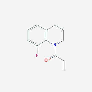 molecular formula C12H12FNO B2877470 1-(8-Fluoro-3,4-dihydro-2H-quinolin-1-yl)prop-2-en-1-one CAS No. 2175583-52-3