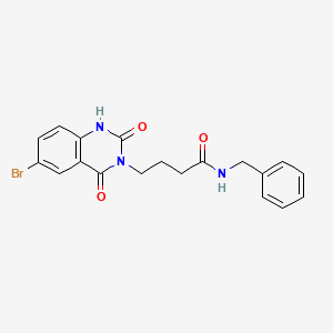 molecular formula C19H18BrN3O3 B2877486 N-苄基-4-(6-溴-2,4-二氧代-1,2-二氢喹唑啉-3(4H)-基)丁酰胺 CAS No. 892284-81-0