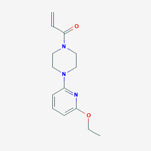 molecular formula C14H19N3O2 B2877504 1-[4-(6-Ethoxypyridin-2-yl)piperazin-1-yl]prop-2-en-1-one CAS No. 2196077-83-3