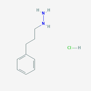 molecular formula C9H15ClN2 B2877506 (3-苯基丙基)肼盐酸盐 CAS No. 24214-86-6