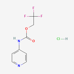 2,2,2-trifluoroethyl N-(pyridin-4-yl)carbamate hydrochloride