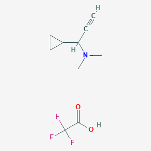 1-Cyclopropyl-N,N-dimethylprop-2-yn-1-amine;2,2,2-trifluoroacetic acid