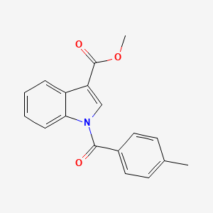 molecular formula C18H15NO3 B2877537 Methyl 1-(4-methylbenzoyl)-1H-indole-3-carboxylate CAS No. 154477-37-9