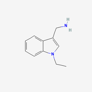molecular formula C11H14N2 B2877538 (1-Ethylindol-3-yl)methanamine CAS No. 938305-89-6