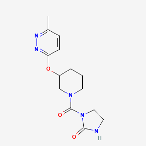 1-(3-((6-Methylpyridazin-3-yl)oxy)piperidine-1-carbonyl)imidazolidin-2-one