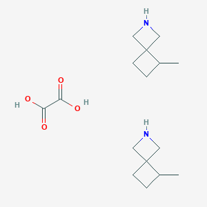 molecular formula C16H28N2O4 B2877549 5-甲基-2-氮杂螺[3.3]庚烷；草酸 CAS No. 2303565-51-5