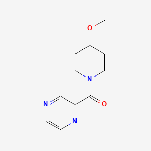 molecular formula C11H15N3O2 B2877555 (4-Methoxypiperidin-1-yl)(pyrazin-2-yl)methanone CAS No. 1206994-57-1