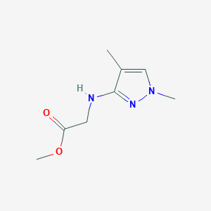 Methyl 2-[(1,4-dimethylpyrazol-3-yl)amino]acetate