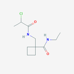 1-[(2-Chloropropanoylamino)methyl]-N-ethylcyclobutane-1-carboxamide