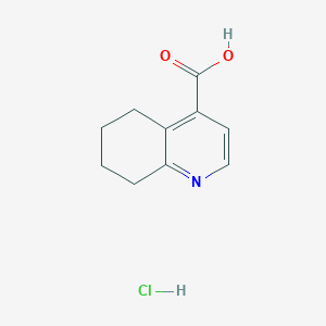 molecular formula C10H12ClNO2 B2877625 5,6,7,8-Tetrahydroquinoline-4-carboxylic acid hydrochloride CAS No. 1993217-72-3