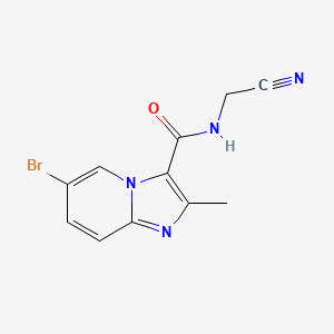 6-bromo-N-(cyanomethyl)-2-methylimidazo[1,2-a]pyridine-3-carboxamide