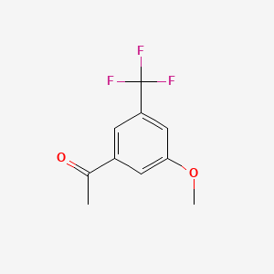 molecular formula C10H9F3O2 B2877640 3'-甲氧基-5'-(三氟甲基)苯乙酮 CAS No. 916421-06-2