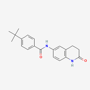molecular formula C20H22N2O2 B2877642 4-(tert-butyl)-N-(2-oxo-1,2,3,4-tetrahydroquinolin-6-yl)benzamide CAS No. 922054-93-1