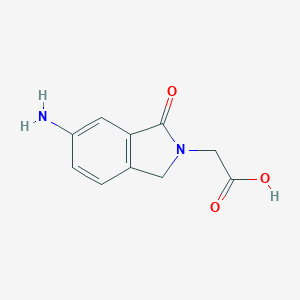 molecular formula C10H10N2O3 B287765 2-(6-Amino-1-oxoisoindolin-2-yl)acetic acid 