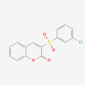 3-(3-chlorobenzenesulfonyl)-2H-chromen-2-one