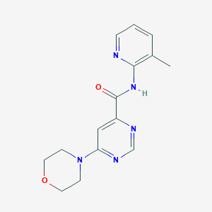 molecular formula C15H17N5O2 B2877664 N-(3-methylpyridin-2-yl)-6-morpholinopyrimidine-4-carboxamide CAS No. 1903460-72-9