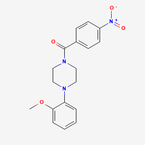 B2877673 4-(2-Methoxyphenyl)piperazinyl 4-nitrophenyl ketone CAS No. 21091-99-6