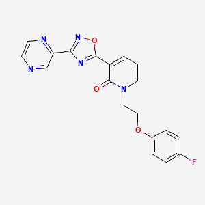 1-(2-(4-fluorophenoxy)ethyl)-3-(3-(pyrazin-2-yl)-1,2,4-oxadiazol-5-yl)pyridin-2(1H)-one