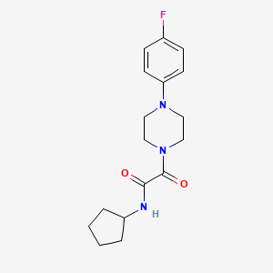 molecular formula C17H22FN3O2 B2877697 N-cyclopentyl-2-[4-(4-fluorophenyl)piperazin-1-yl]-2-oxoacetamide CAS No. 941921-18-2