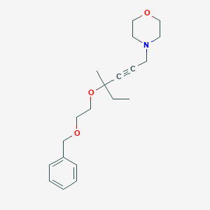 molecular formula C20H29NO3 B287770 4-{4-[2-(Benzyloxy)ethoxy]-4-methyl-2-hexynyl}morpholine 