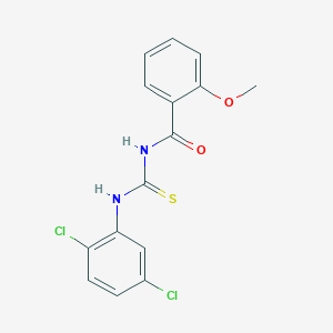molecular formula C15H12Cl2N2O2S B2877708 N-((2,5-dichlorophenyl)carbamothioyl)-2-methoxybenzamide CAS No. 537680-98-1