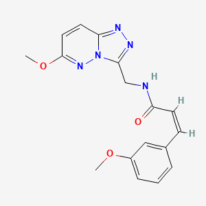 molecular formula C17H17N5O3 B2877710 (Z)-N-((6-甲氧基-[1,2,4]三唑并[4,3-b]哒嗪-3-基)甲基)-3-(3-甲氧基苯基)丙烯酰胺 CAS No. 2035004-61-4