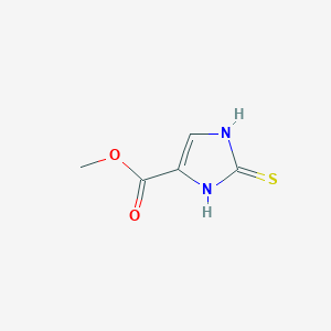 molecular formula C5H6N2O2S B2877712 methyl 2-sulfanyl-1H-imidazole-4-carboxylate CAS No. 57332-70-4