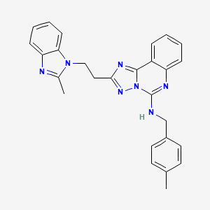 2-[2-(2-methyl-1H-benzimidazol-1-yl)ethyl]-N-(4-methylbenzyl)[1,2,4]triazolo[1,5-c]quinazolin-5-amine