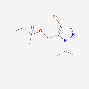 molecular formula C12H21BrN2O B2877725 4-bromo-5-(sec-butoxymethyl)-1-sec-butyl-1H-pyrazole CAS No. 1855946-91-6